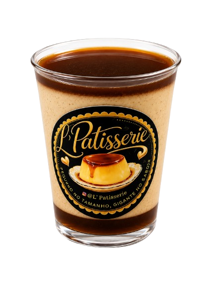 Pudim no copo sabor Café